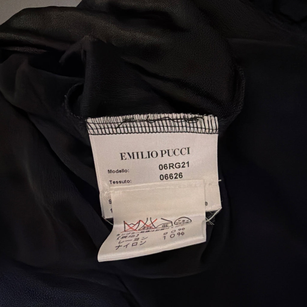EMILIO PUCCI BLACK DIAMANTE DRESS