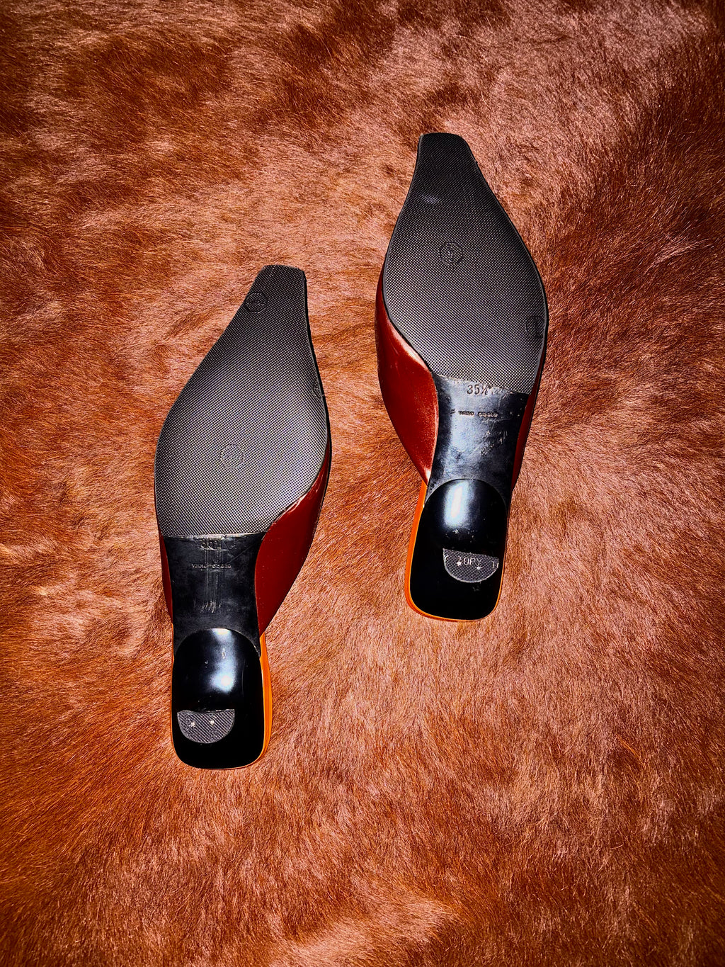 PRADA S/S 2000 HEART MULES (SIZE 36)