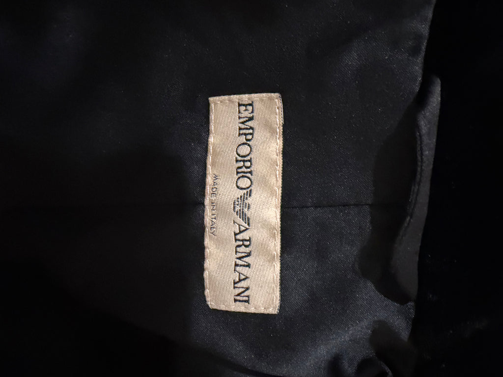 EMPORIO ARMANI VELVET EMBROIDERED JACKET