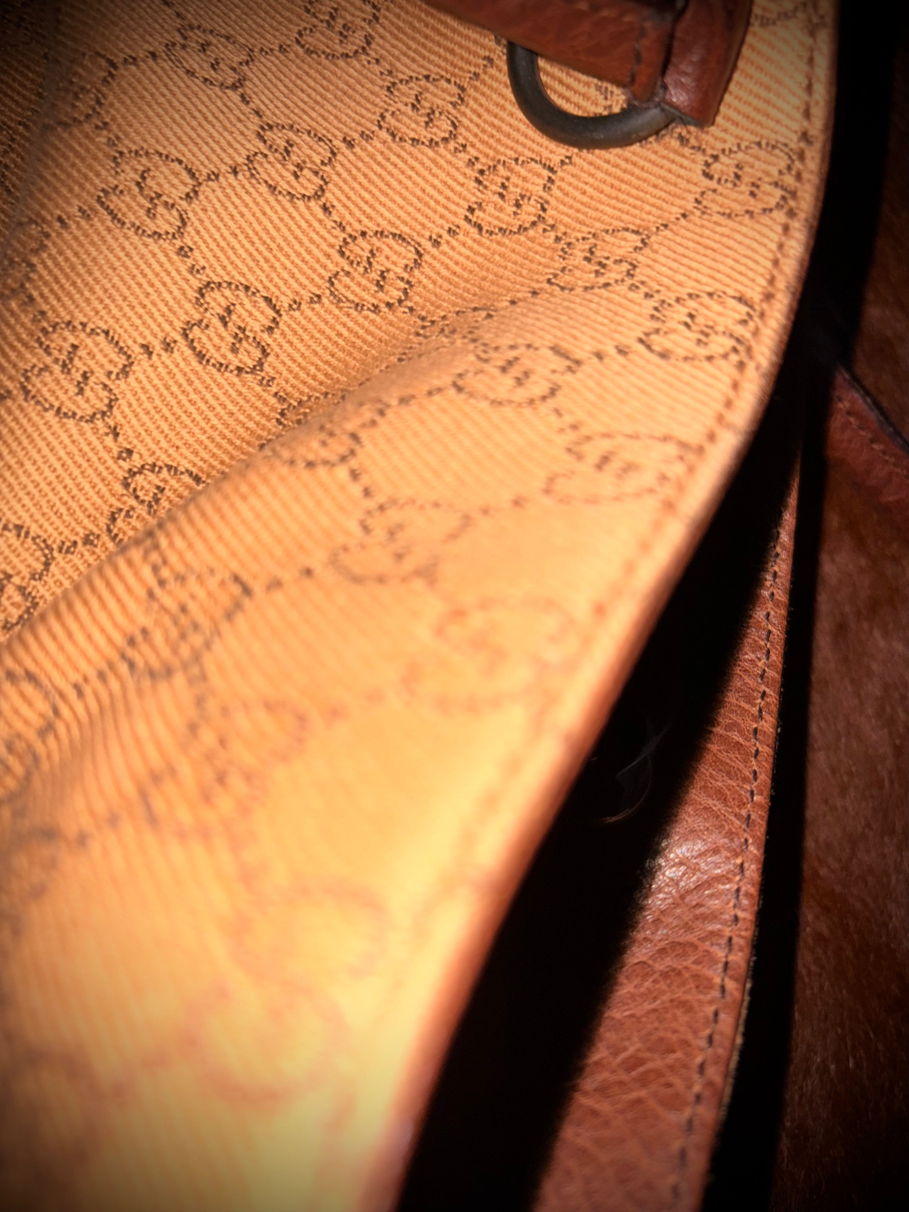 GUCCI BY TOM FORD BROWN MONOGRAM SHOULDER BAG