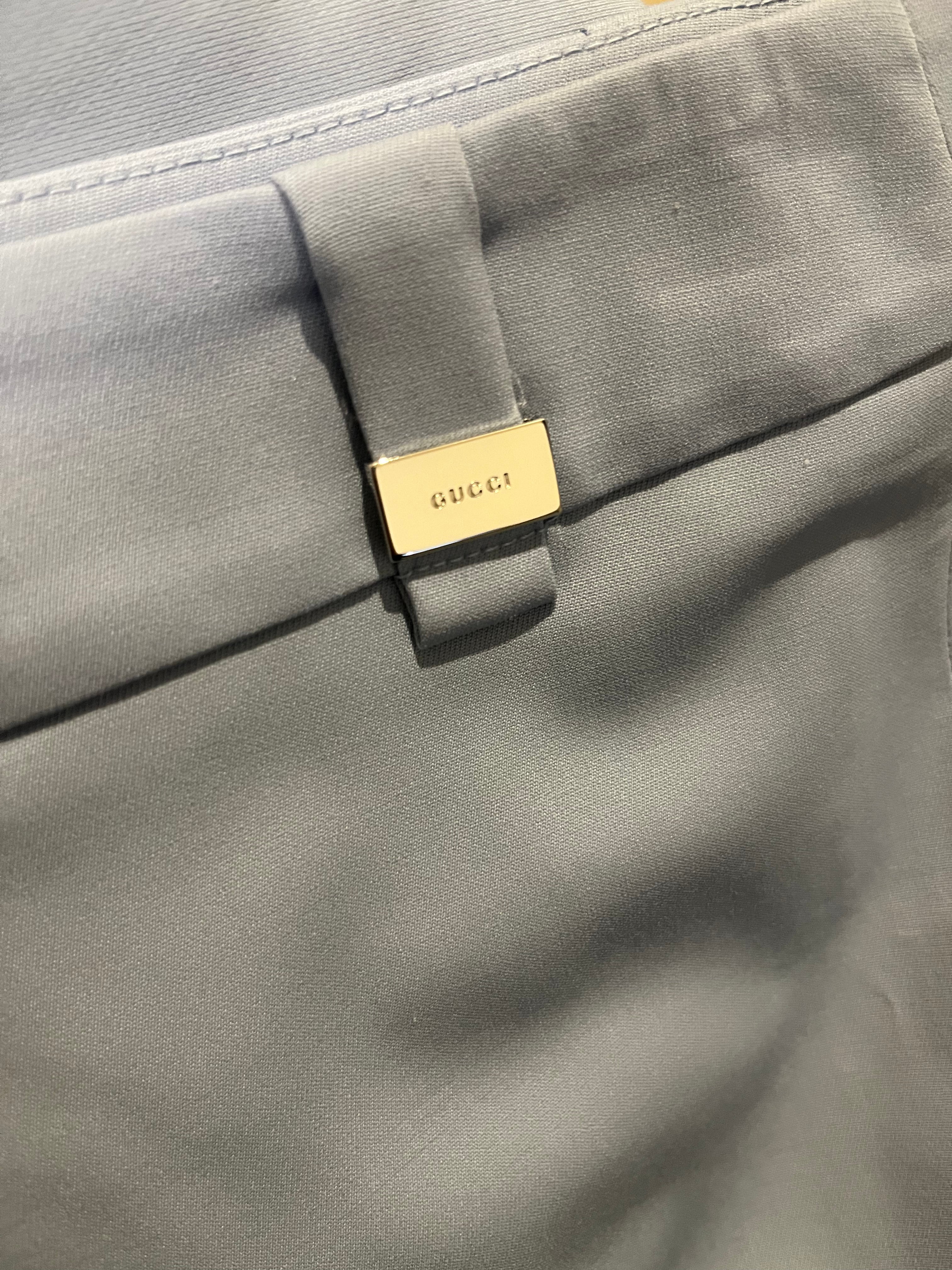 GUCCI BLUE MIDI SKIRT