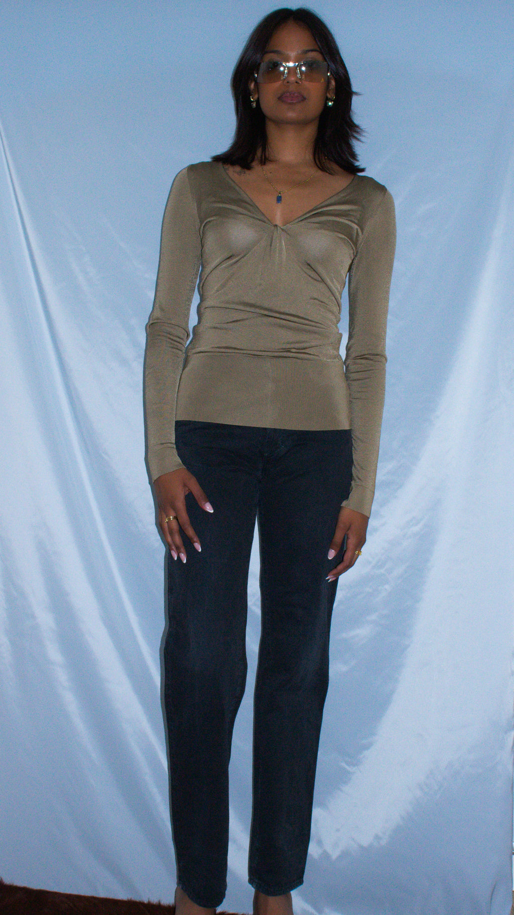 VERSACE JEANS COUTURE BLACK DENIM PANTS