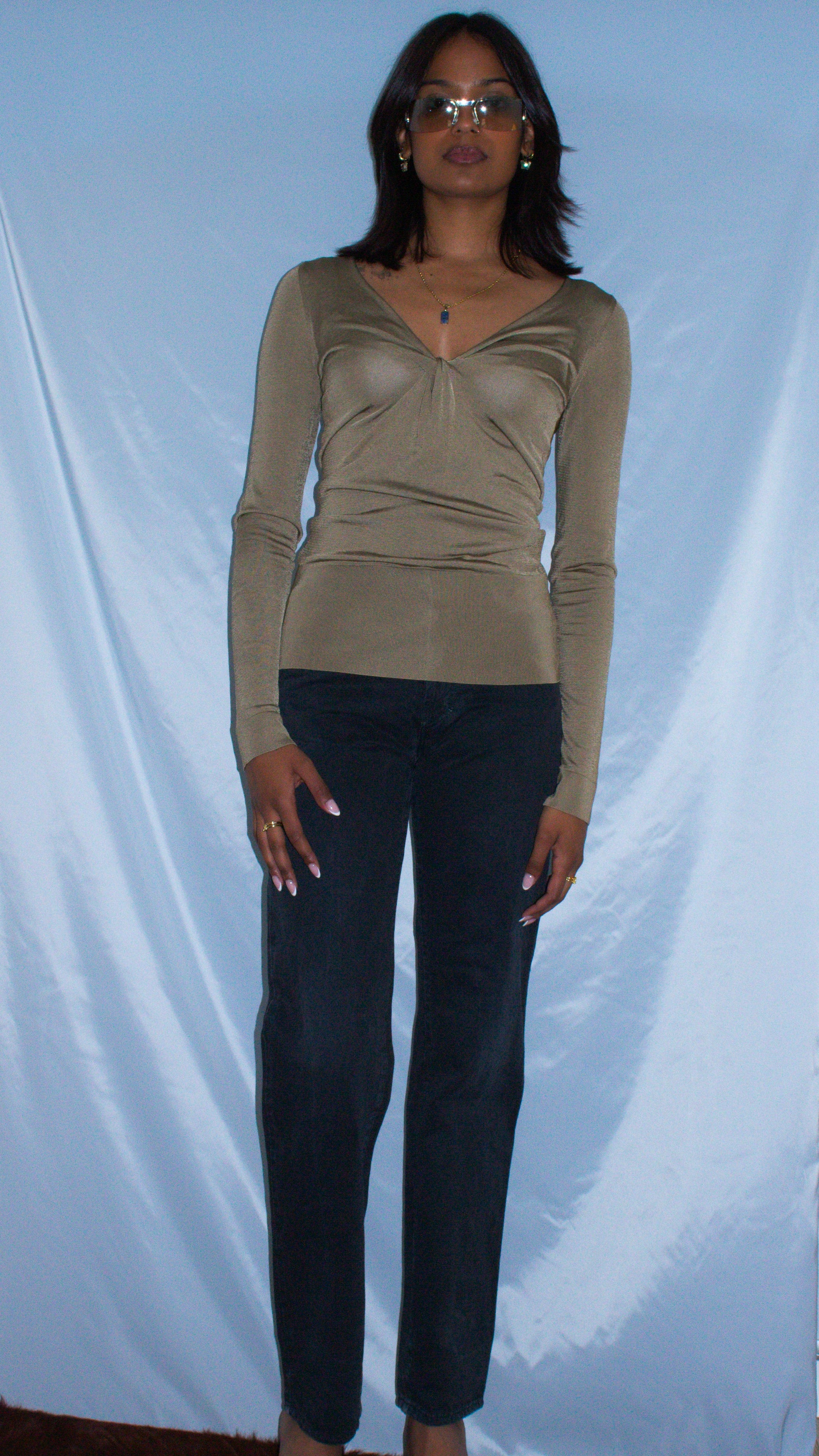 VERSACE JEANS COUTURE BLACK DENIM PANTS