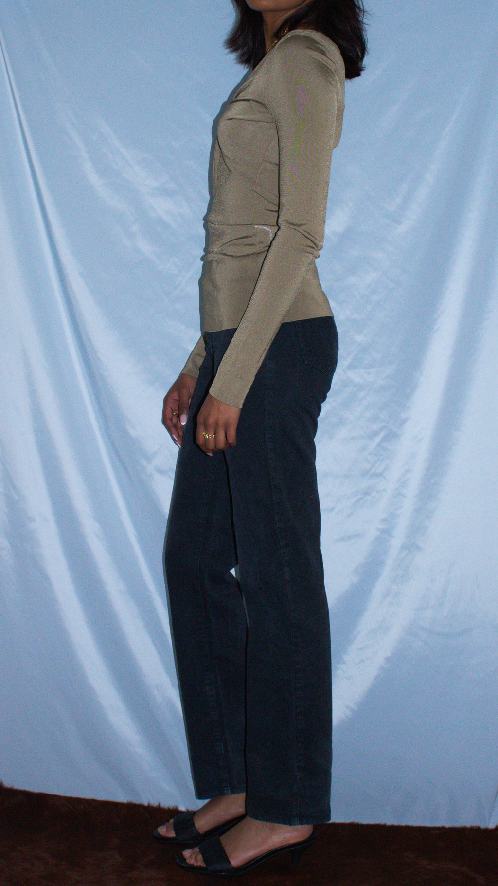 VERSACE JEANS COUTURE BLACK DENIM PANTS
