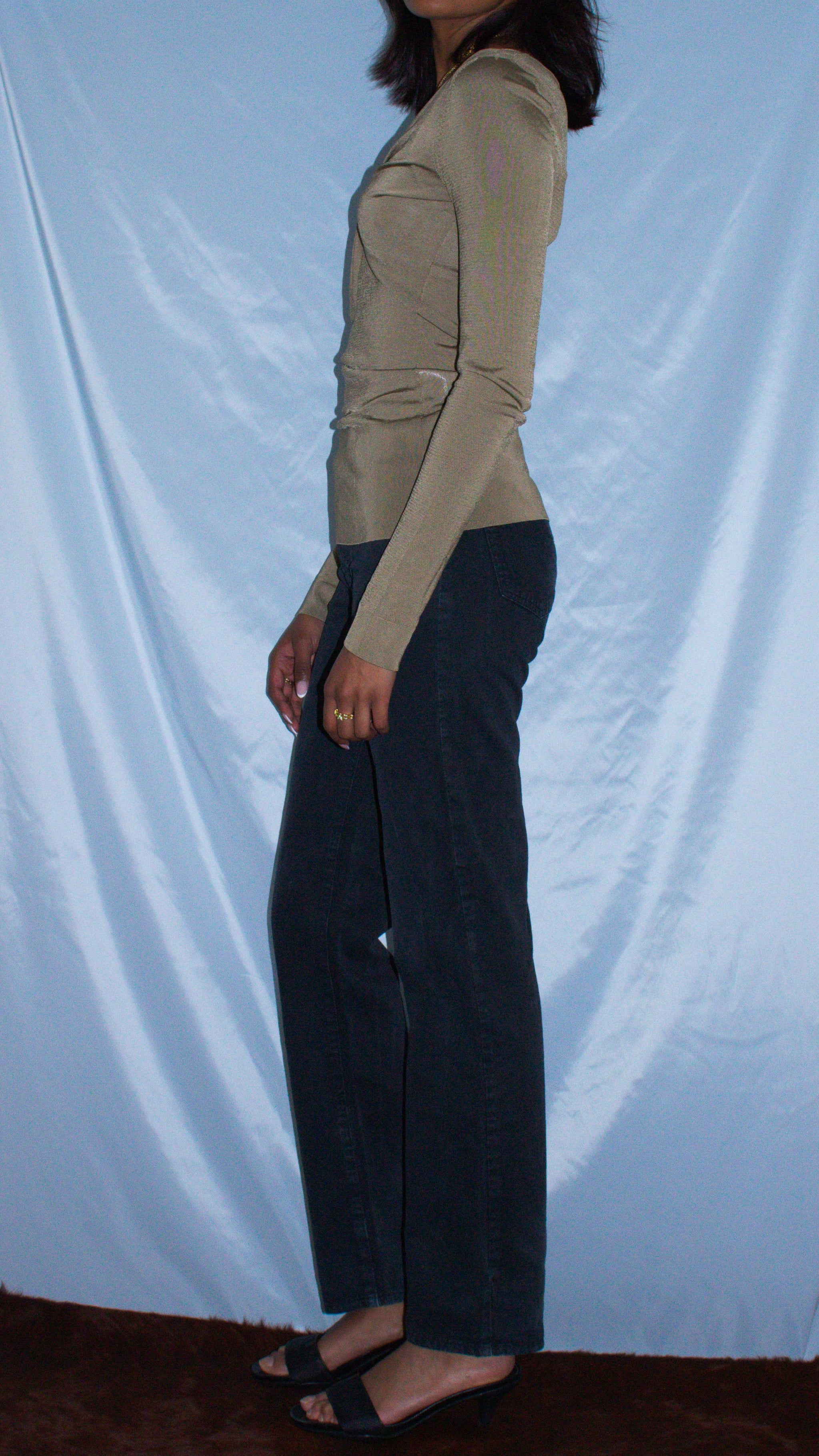 VERSACE JEANS COUTURE BLACK DENIM PANTS