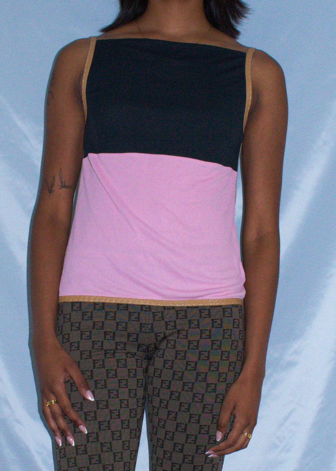 FENDI COLOUR BLOCK TOP