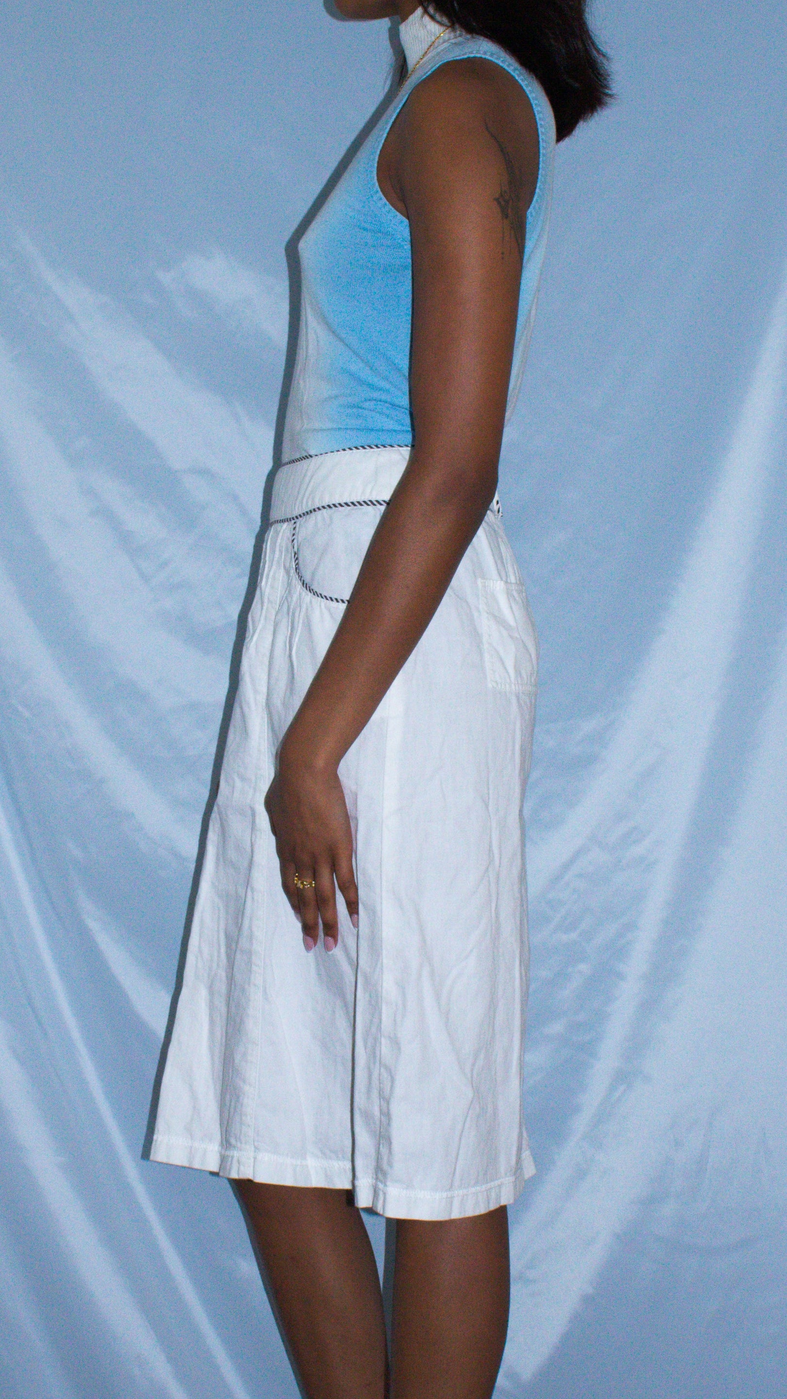 SONIA RYKIEL WHITE MIDI SKIRT