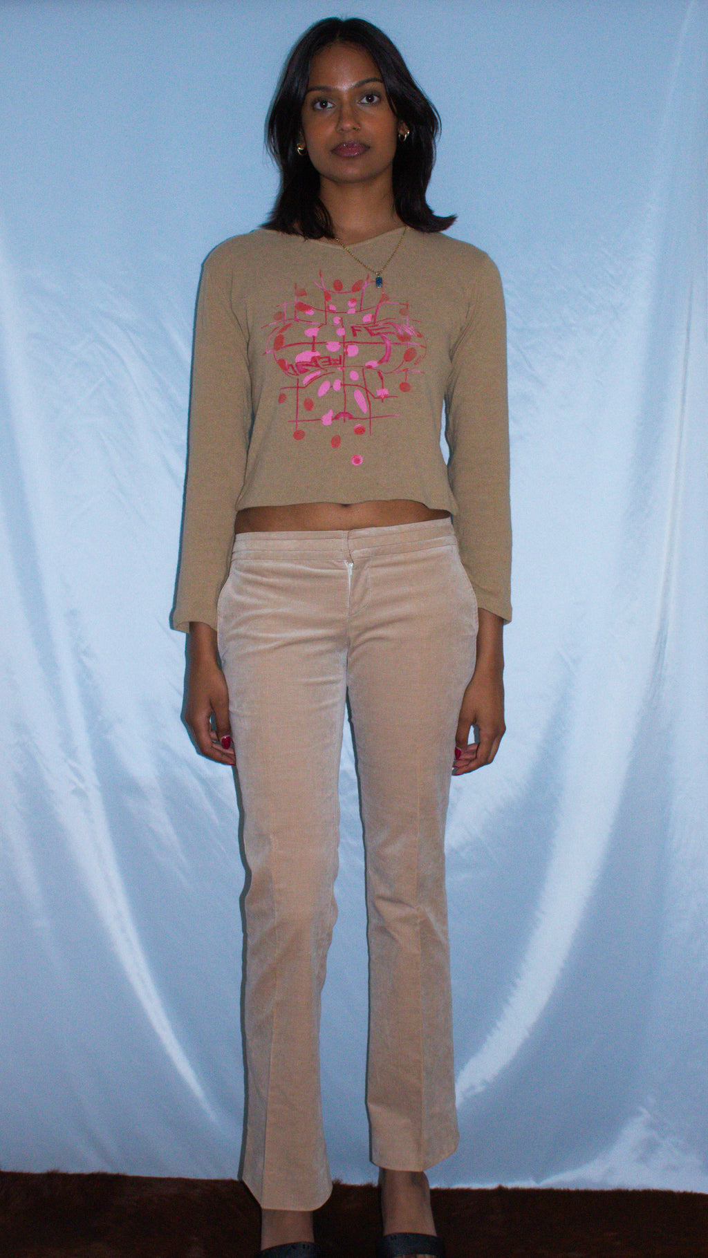 FENDI BEIGE KALEIDOSCOPE PRINT SWEATER