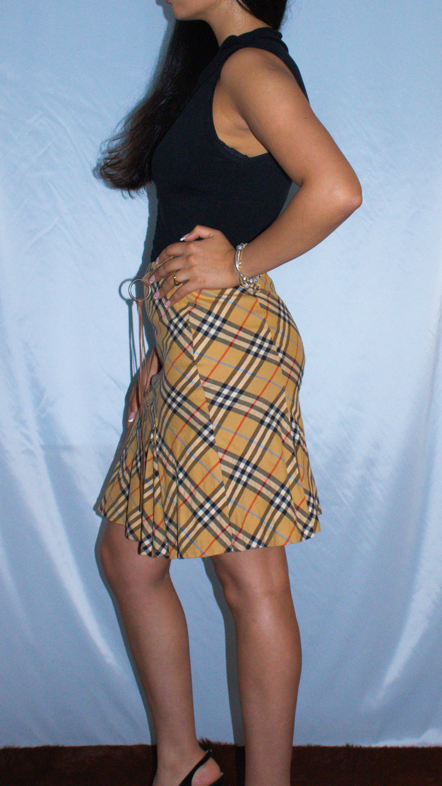 BURBERRY PLAID SKIRT