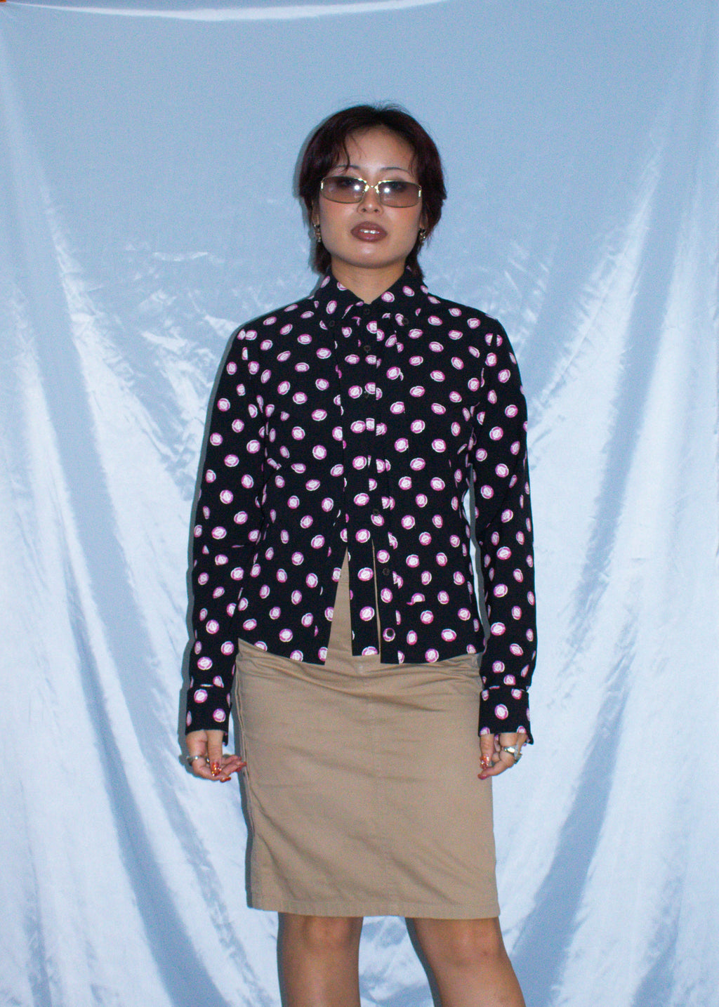 MIU MIU CASINO 500 COIN PRINT SHIRT