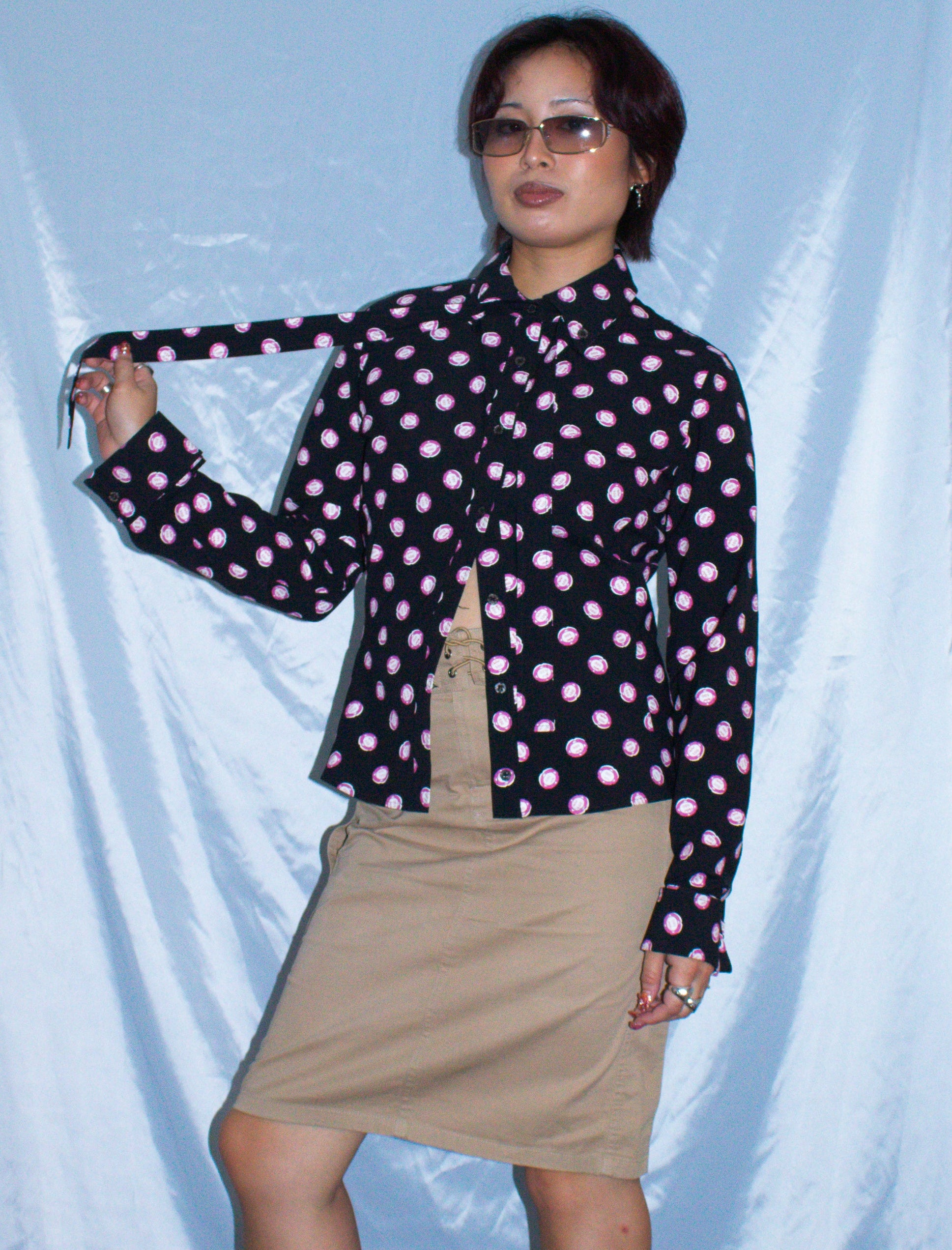 MIU MIU CASINO 500 COIN PRINT SHIRT