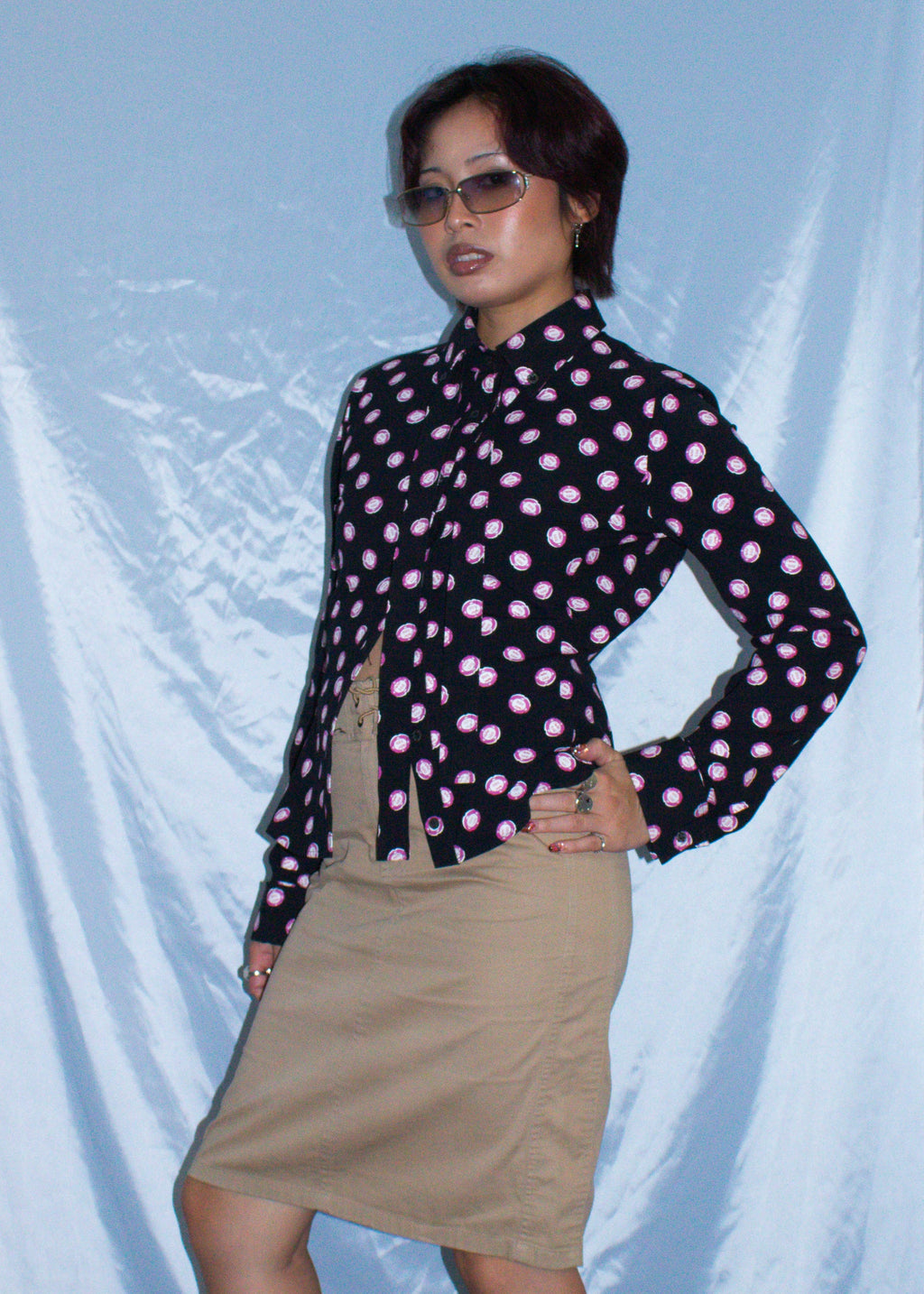 MIU MIU CASINO 500 COIN PRINT SHIRT