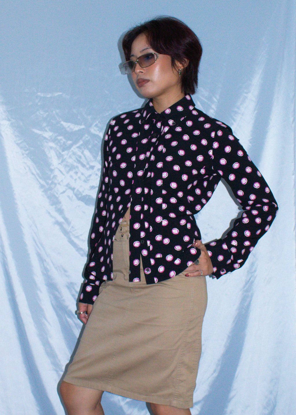 MIU MIU CASINO 500 COIN PRINT SHIRT