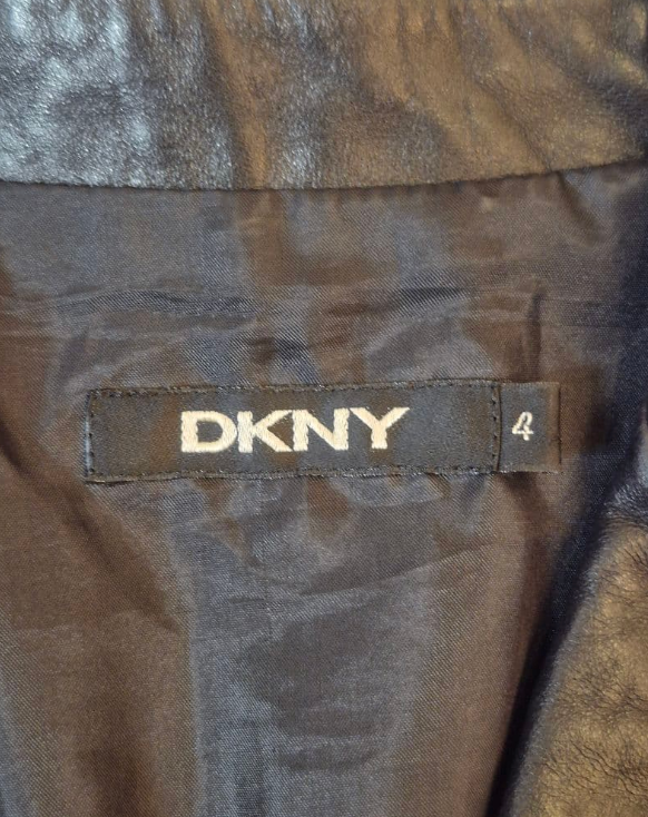 DKNY LEATHER CLASP WAIST JACKET