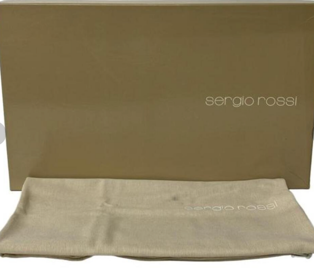 SERGIO ROSSI COWBOY EMBELLISHED BOOTS (SIZE 35)